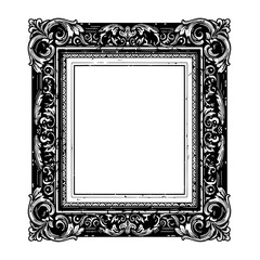 Antique Frame Elegance: A meticulously crafted antique picture frame, its intricate details showcasing the timeless beauty of ornate design and refined craftsmanship.