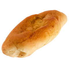 3d render bread loaf baked food with transparent background