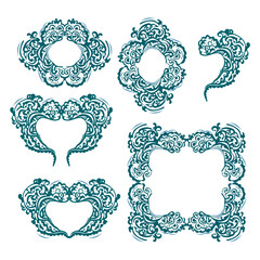 A black and white outline of a blooming flower with detailed petals and leaves. 