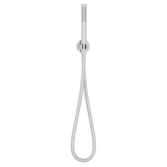 3d render modern shower head hose with transparent background