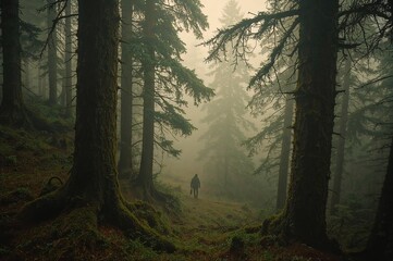 morning in the forest