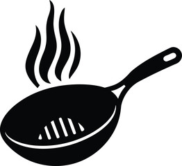 frying pan isolated on white background