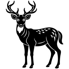 Obraz premium silhouette of a deer