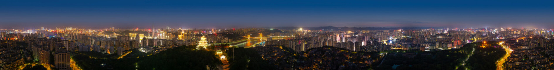 Prosperous Night City Scenery, Chongqing, China
