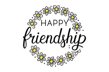 Friendship Floral: Embrace the beauty of friendship with a charming floral design that celebrates connection and care.