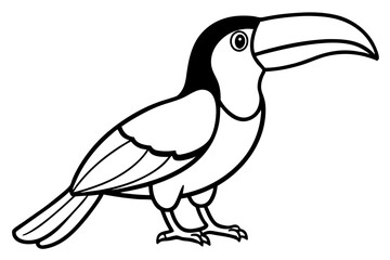 Toucan Outline Design