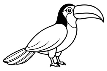 Toucan Outline Design