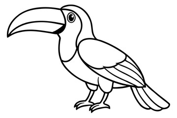 Toucan Outline Design