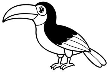 Toucan Outline Design