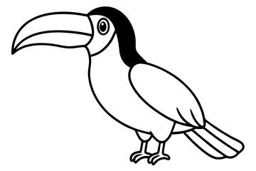 Toucan Outline Design