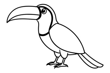 Toucan Outline Design