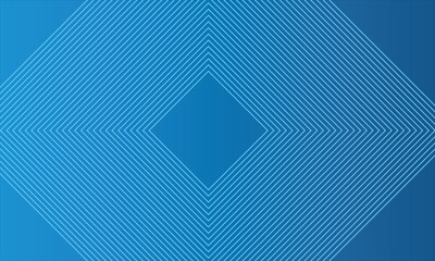 Minimal blue abstract background featuring a central diamond with layered diagonal lines forming a geometric pattern. Ideal for presentations, digital content, or tech-related visuals.