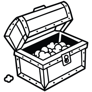 recommend clip art: "Treasure Line Art Vectors – Pirate Gold, Chest, Map & More"