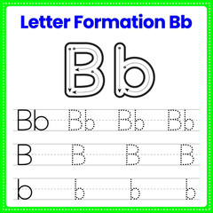 Letter Formation Worksheet for Kids – Uppercase and Lowercase B Tracing Practice Sheet 
Letter B worksheet
Tracing letter B
Alphabet tracing worksheet
Letter formation Bb
Handwriting practice letter
