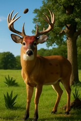 Obraz premium deer in the woods