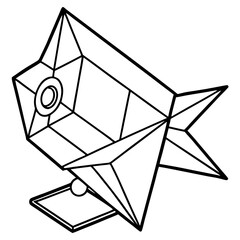 BlissLight Star Projector line art vector