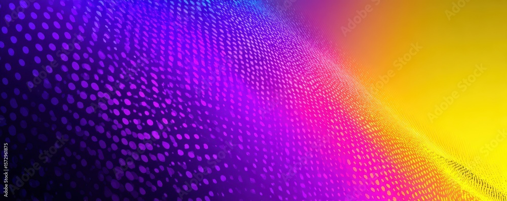 Poster abstract gradient background with halftone dots and vibrant color transitions
