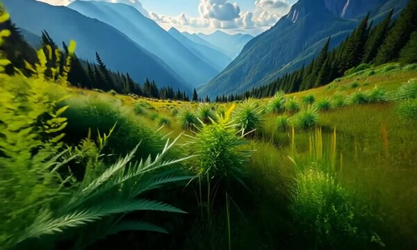 Breathtaking Mountain Valley Views Peaceful Nature Scenery in 4K