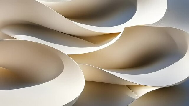 Exploring Fluid Dynamics in Artistic White Paper Waves