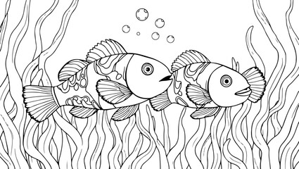 a "Sea World Coloring Book". 
