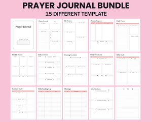 Printable Prayer Journal Bundle