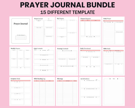 Printable Prayer Journal Bundle