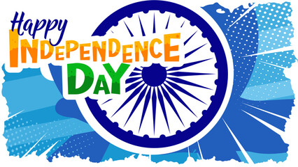 15 th August Indian Independence Day - banner, poster  -vector illustration 