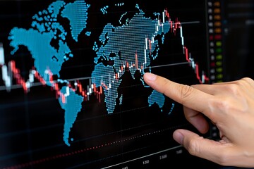 Global Market Trends Analyzing Stock Market Charts