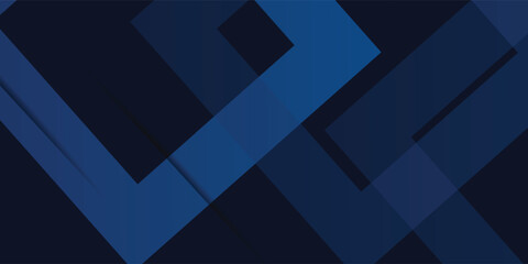 Obraz premium Blue black abstract background geometry shine and layer element vector for presentation design. Suit for business, corporate, institution, party, festive, seminar, and talks