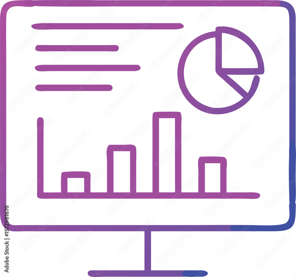 Poster business analytics icon data visualization charts and statistics