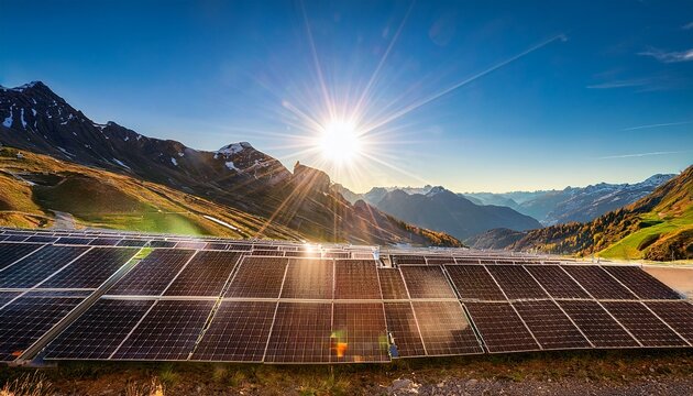 swiss solar panels capturing sunlight in brig landscape