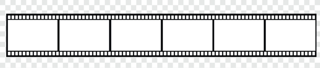 long 35mm filmstrip or border with empty frames