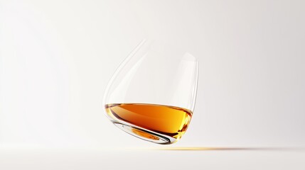 Soju glass cup on white background