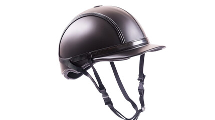 Horse riding helmet for safety background isolated on a Transparent background, PNG file.