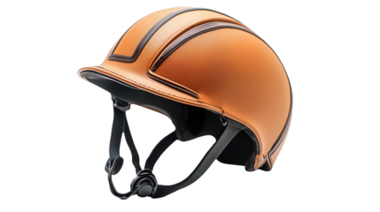 Horse riding helmet for safety background isolated on a Transparent background, PNG file.