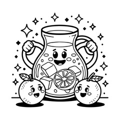 jug with milk and jug