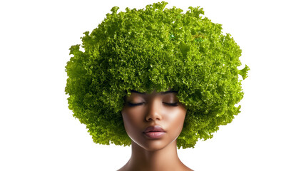 Iceberg lettuce head background isolated on a Transparent background, PNG file.