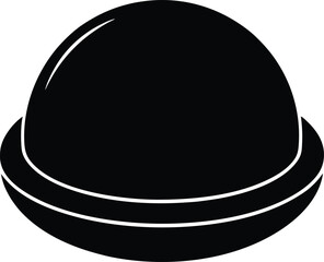 Bosu Ball Silhouette Vector Art Illustration