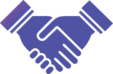 Partnership deal icon set for business agreement and collaboration