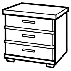 Caj&oacute;n line art vector