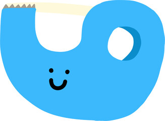 Cute Tape Character Illustration