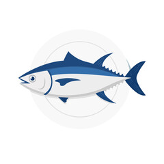 Obraz premium Tuna Fish on a Plate Isolated on a Transparent Background 