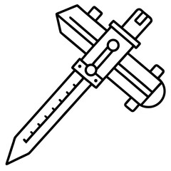 Caliper line art vector