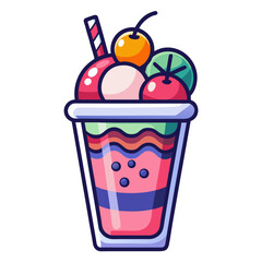 Falooda high-quality vector icon