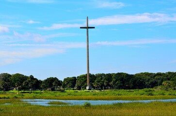 Historic Great Cross at St. Augustine, Florida.