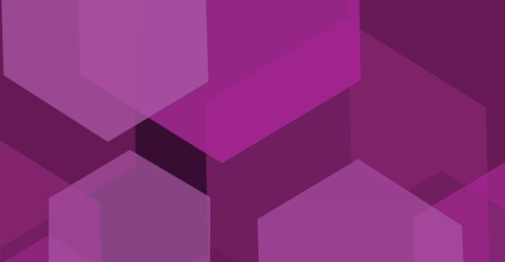 Abstract geometric shapes in various shades of purple, creating a pattern.