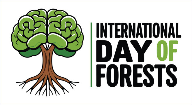 Brain tree roots text green brown - Powered by Adobe