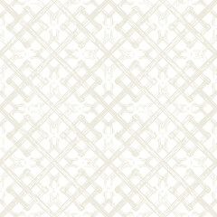 Elegant Beige Geometric Lattice Pattern for Textile Design and Decorative Backgrounds