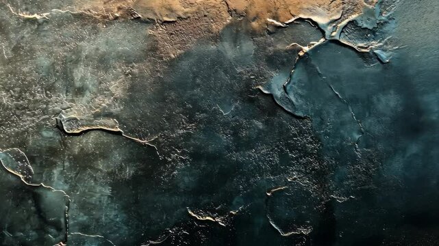 Abstract textured surface with cracks and shadows, evoking a sense of depth and age