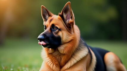Portrait oriented Swiss Shepherd gazes attentively snowy fur crisp K renewed description emphasises pet charisma shallow depth elegance keyable background veterinary promos adoption campaigns mobile - Powered by Adobe